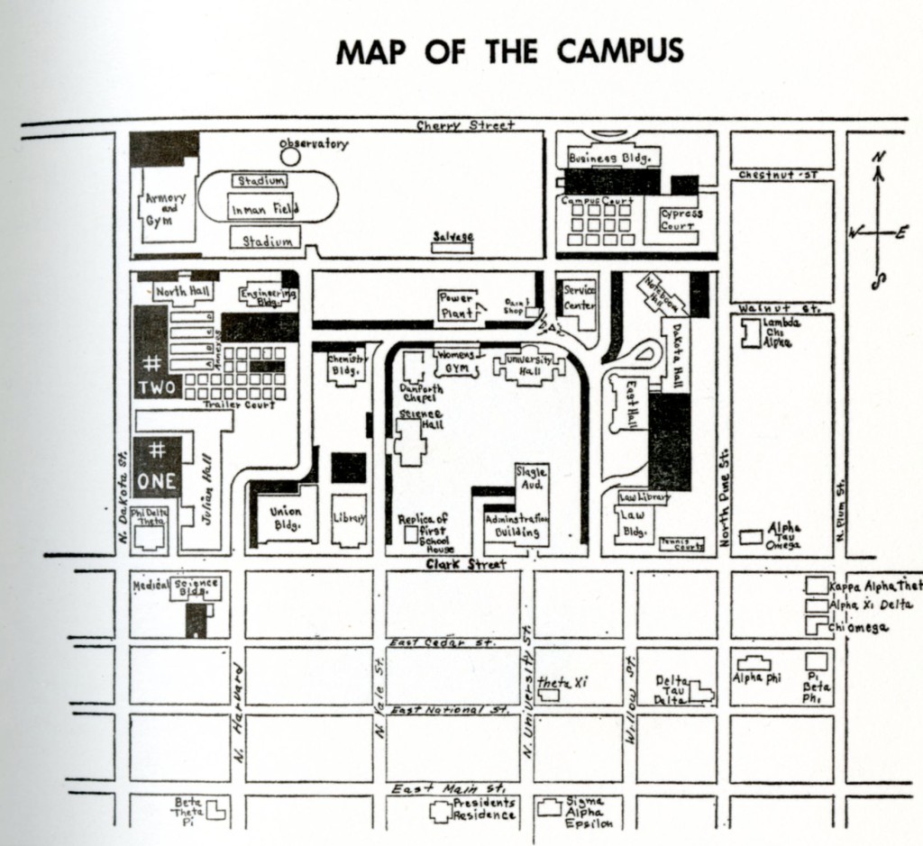 USD campus map 1960